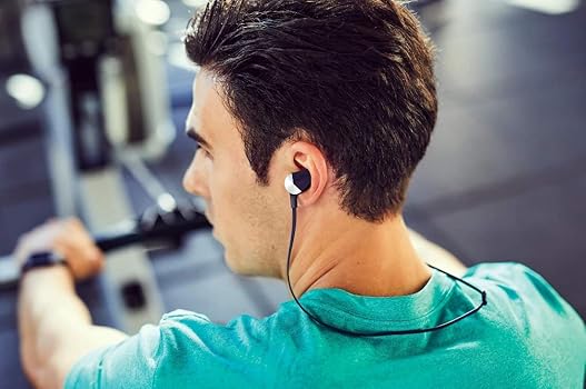 (未使用･未開封品)　Fitbit フィットビット Bluetoothイヤホン Flyer Nightfall Blue ナイトフォールブルー FB601BU-CJK 6k88evb Amazon.com: Fitbit Flyer Wireless Headphones, Nightfall Blue